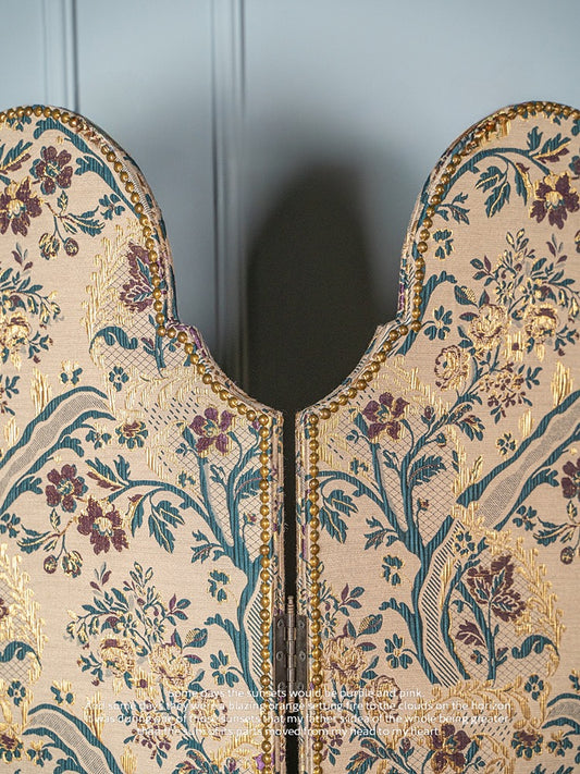 Gilded Jacquard Folding Screen - AfterRipples Lifestyle