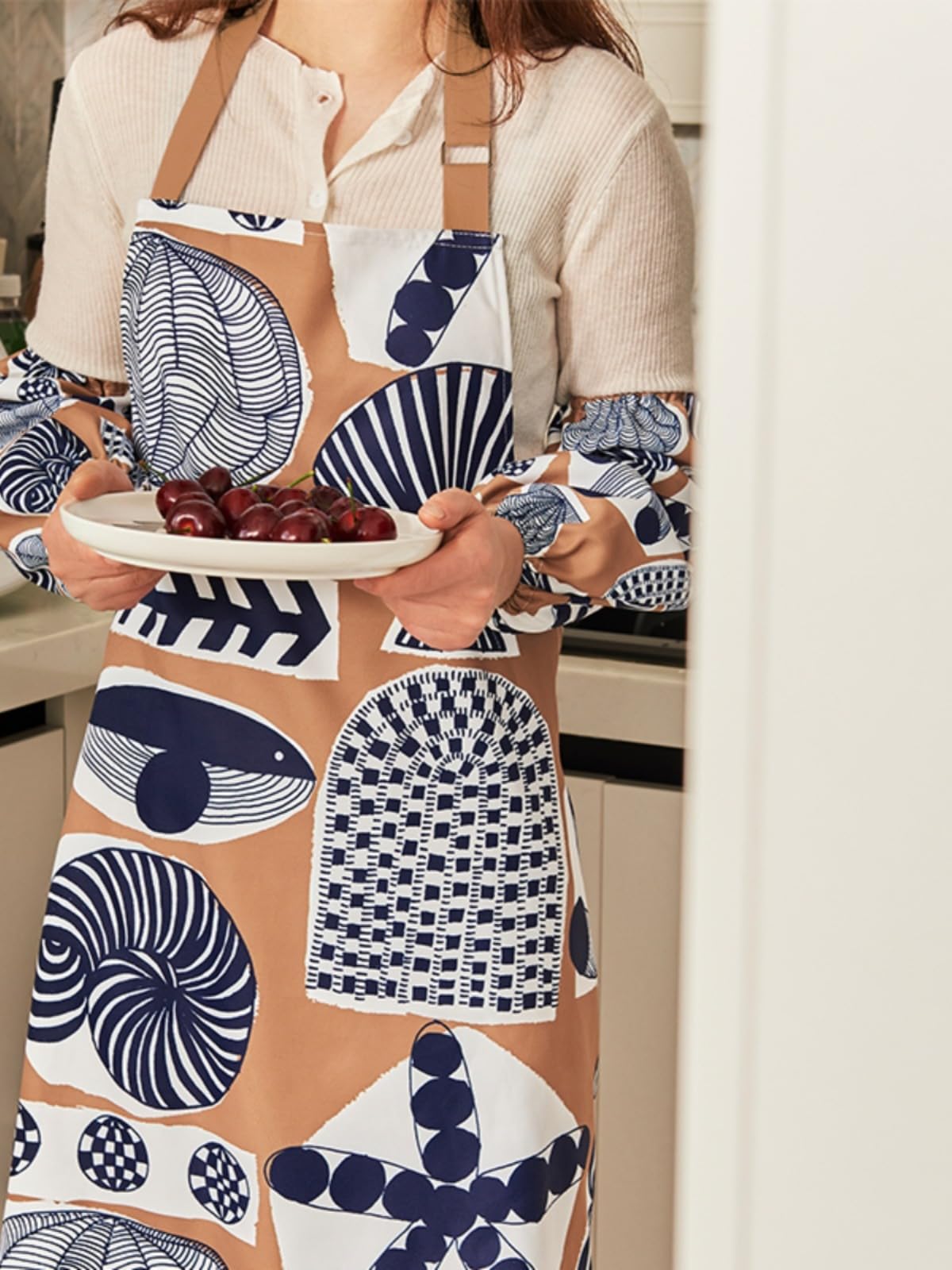 Kitchen Apron and Sleeves - Sea&City Series - AfterRipples Lifestyle