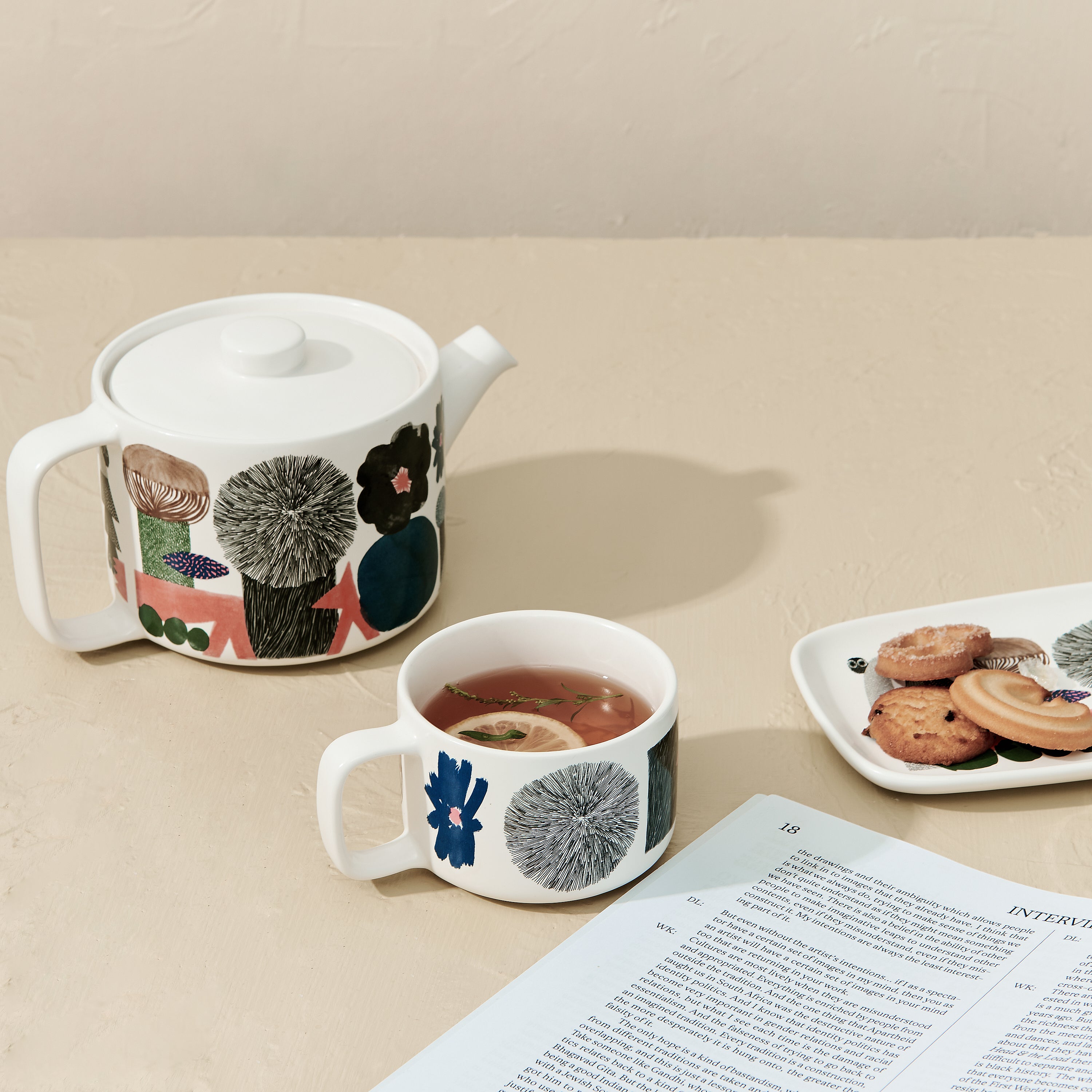 Cup,Tray and Teapot Set - Midsummer Night's Dream Series - AfterRipples Lifestyle