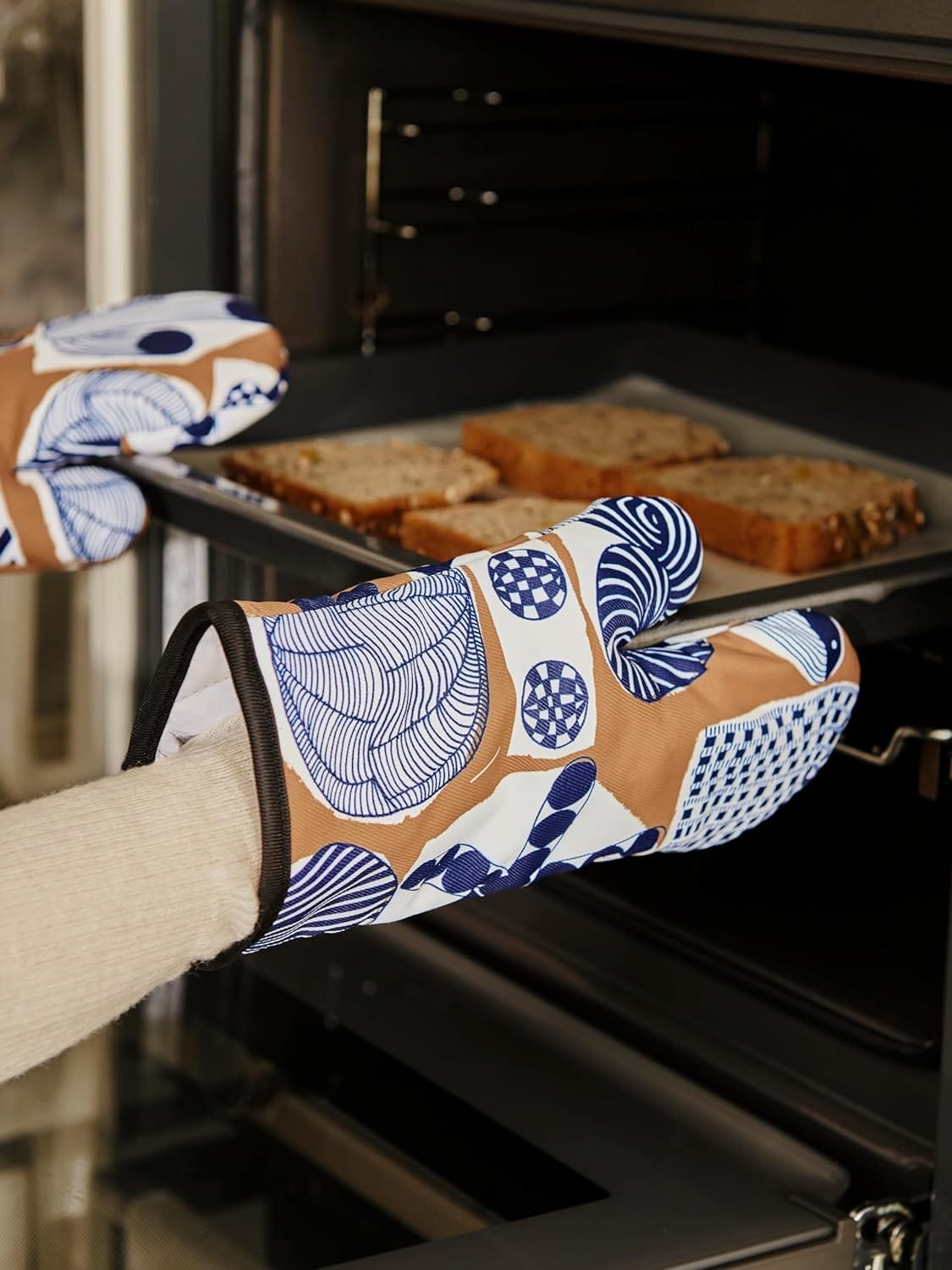 Kitchen Oven Mitt and Potholder - Sea&City series - AfterRipples Lifestyle