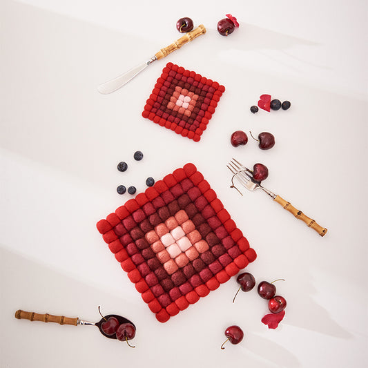 Wool Coaster/ Pan Holder - Fruit Series - AfterRipples Lifestyle